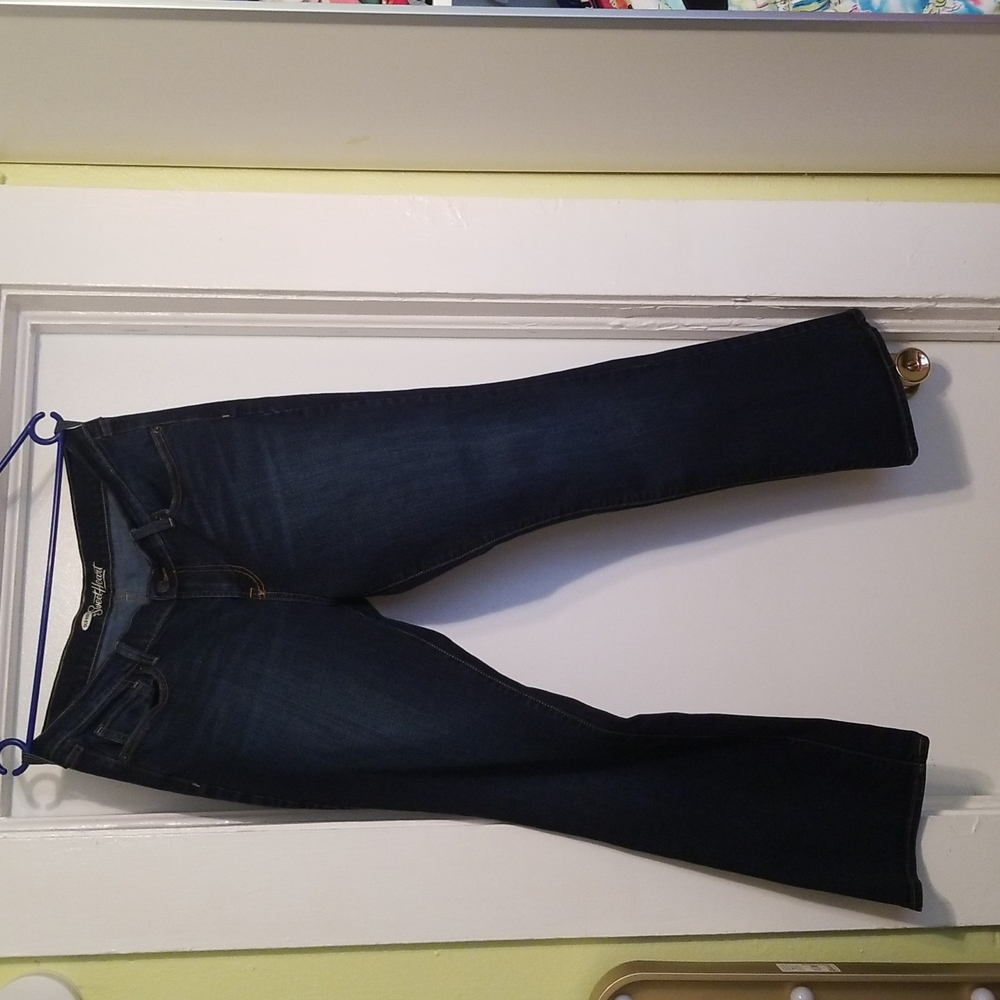 OLD NAVY Sweet Heart Jean's Ladies size 12 short Bootcut